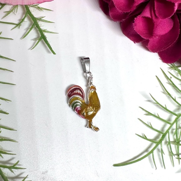 Jewelry - NEW⚜️Rooster Enamel Charm Pendant
